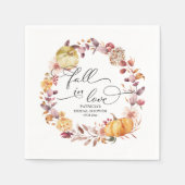 In de herfst verliefd worden Bruiloft bruidsmeisje Servet (Voorkant)