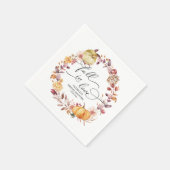 In de herfst verliefd worden Bruiloft bruidsmeisje Servet (Hoek)