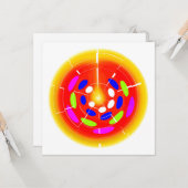 In de hitte van de zonnekunst kaart (Voorkant / Achterkant in situ)