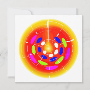 In de hitte van de zonnekunst kaart