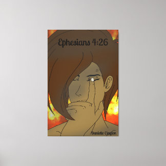 In de hitte van het moment canvas afdruk