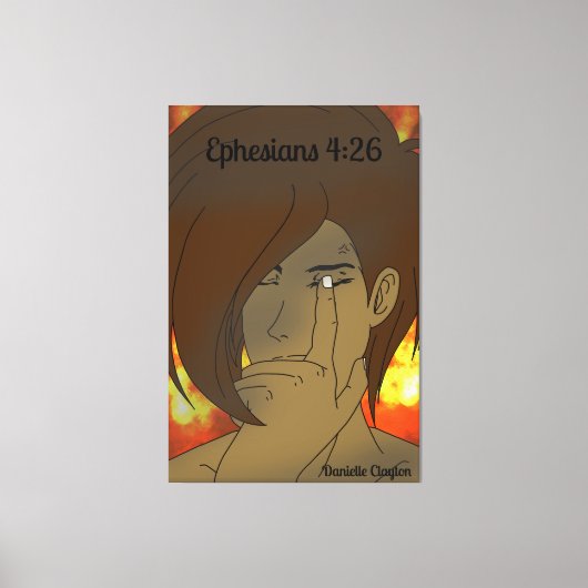 In de hitte van het moment canvas afdruk (Voorkant)