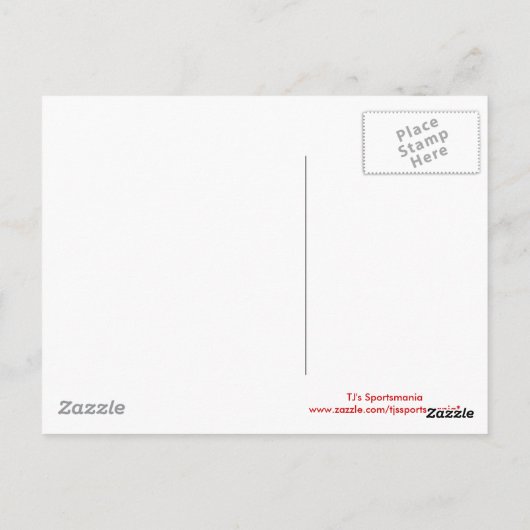 In de Hoop Basketball en Backboard Briefkaart (Achterkant)