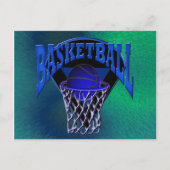 In de Hoop Basketball en Backboard Briefkaart (Voorkant)