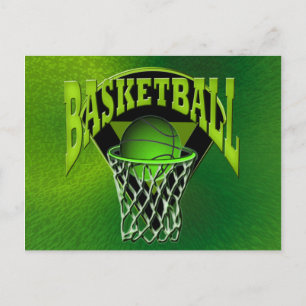 In de Hoop Basketball en Backboard Briefkaart
