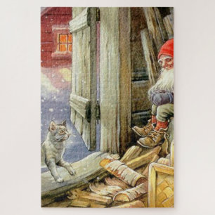 “In de houten schuur” door Jenny Nystrom Legpuzzel