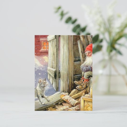 “In de houten schuur” van Jenny Nystrom Briefkaart (Staand voorkant)