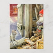 “In de houten schuur” van Jenny Nystrom Briefkaart (Voorkant)