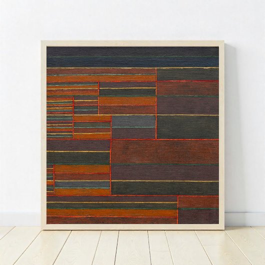 In de huidige zes drempels, Paul Klee, Abstract Poster