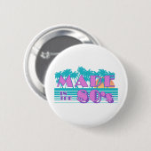 In de jaren '80 gemaakt ronde button 5,7 cm (Voorkant /achterkant)