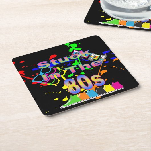 In de jaren 80 kartonnen onderzetters (Schuin)