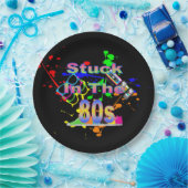 In de jaren 80 papieren bordje (Feest)