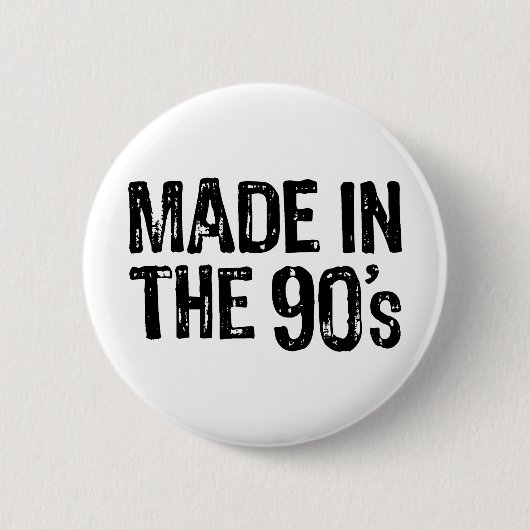 In de jaren '90 gemaakt ronde button 5,7 cm (Voorkant)