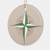 In de juiste richting compass Camping Hiking Keramisch Ornament (Links)