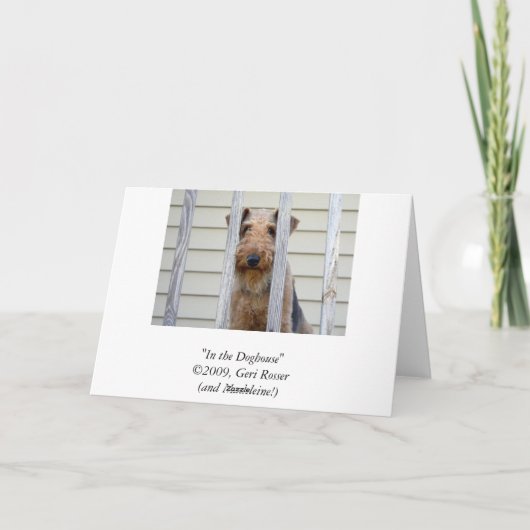 In de Kaart van het Hondehok (Achterkant)