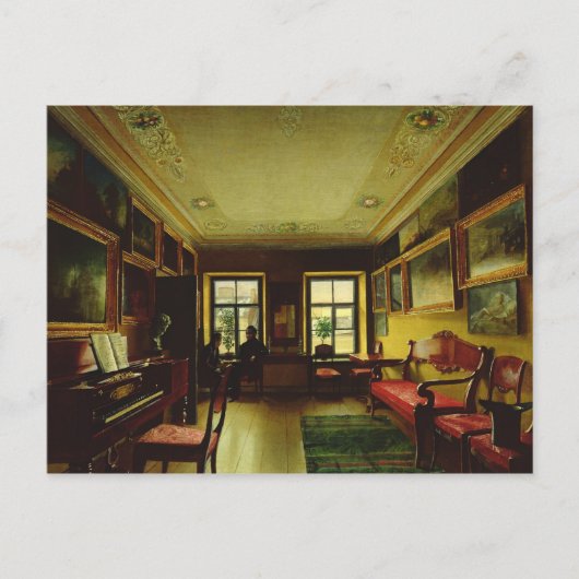 In de kamer briefkaart (Voorkant)