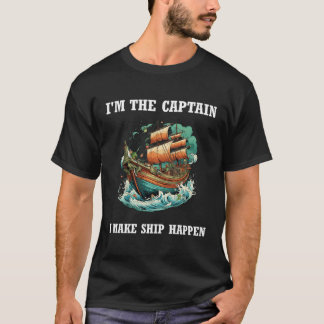 In de kapitein laat ik het schip gebeuren t-shirt