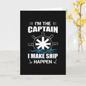 In de kapitein laat ik schip gebeuren - Cool zeile Kaart (Gele Bloem)