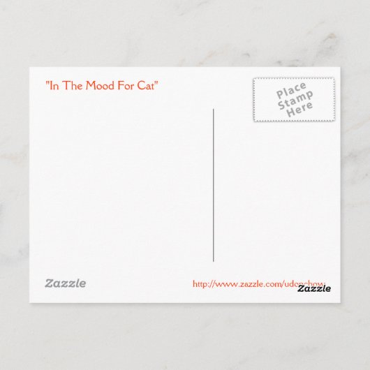 In de kat briefkaart (Achterkant)