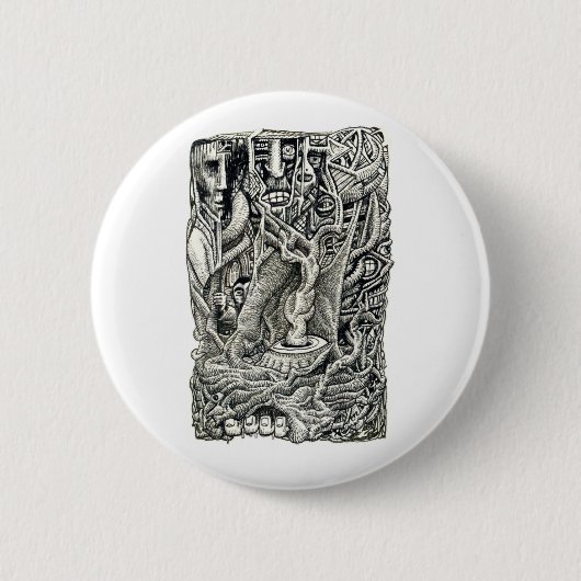In de kelder ronde button 5,7 cm (Voorkant)