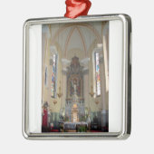 in de kerk van Brezje, Slovenië Metalen Ornament (Links)