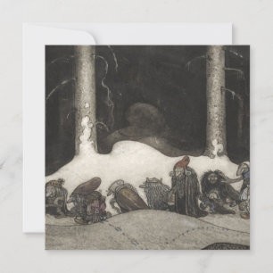 In de kerstavond 1913 door John Bauer Feestdagenkaart