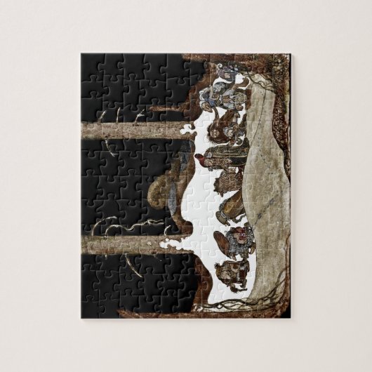 In de kerstavond - legpuzzel (Verticaal)