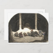 In de kerstavond van John Bauer 1913 Briefkaart (Voorkant / Achterkant)