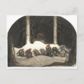 In de kerstavond van John Bauer 1913 Briefkaart (Voorkant)