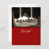 In de Kerstnacht - Feestdagenkaart (Voorkant / Achterkant)