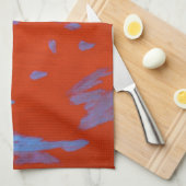 In de keuken van de vulkaan theedoek (Quarter Fold)