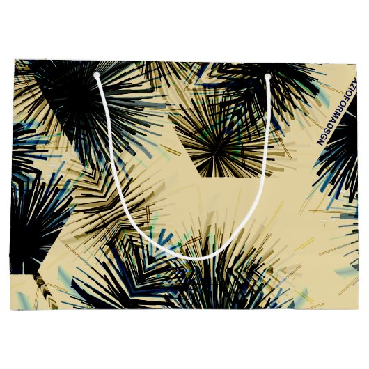 In de kleur Beige Groot Cadeauzakje (Achterkant)