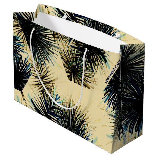 In de kleur Beige Groot Cadeauzakje (Achterkant Gekanteld)