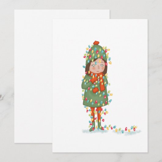 in de knoop feestdagenkaart (Voorkant / Achterkant)