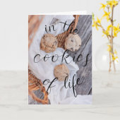 In de koekjes van het leven zijn zussen de chocola kaart (Gele Bloem)