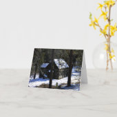 In de koude Winter/Kerstmis.... Kaart (Gele Bloem)