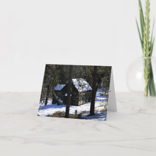 In de koude winter/Kerstmis.... Kaart