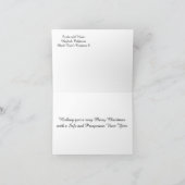 In de koude Winter/Kerstmis.... Kaart (Binnen)