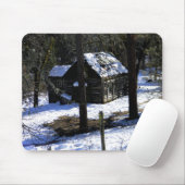 In de koude winter.... muismat (Met muis)