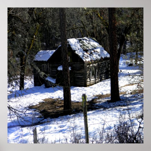 In de koude winter.... poster (Voorkant)