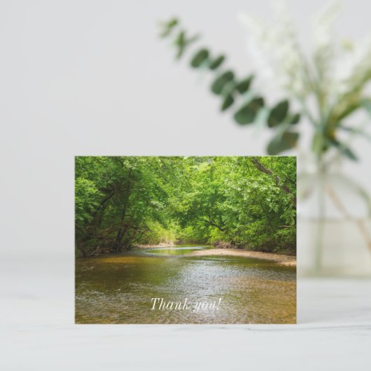 In de kreek briefkaart (Staand voorkant)