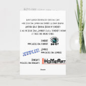 In de kribbe - gepersonaliseerd feestdagen kaart (Achterkant)