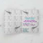 In de kribbe - gepersonaliseerd feestdagen kaart (Binnen)