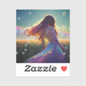 In de Kristalvelden onder de Starry Skies Sticker (Vel)