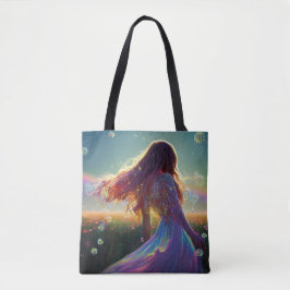 In de Kristalvelden onder de Starry Skies Tote Bag