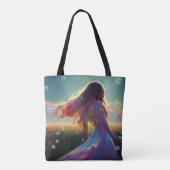 In de Kristalvelden onder de Starry Skies Tote Bag (Achterkant)