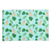 In de Kussenslopen van de Ocean Blue Tropical Pups (Voorkant-Rechts)