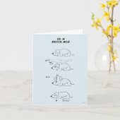 In de Leeftijd van een Hond Kaart (Gele Bloem)