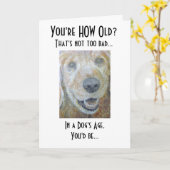 In de Leeftijd van een Hond Kaart (Gele Bloem)