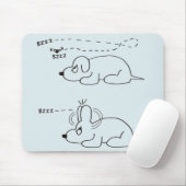 In de leeftijd van een hond muismat (Met muis)